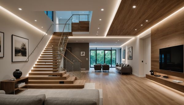 Les rubans LED encastrés subliment les lignes architecturales