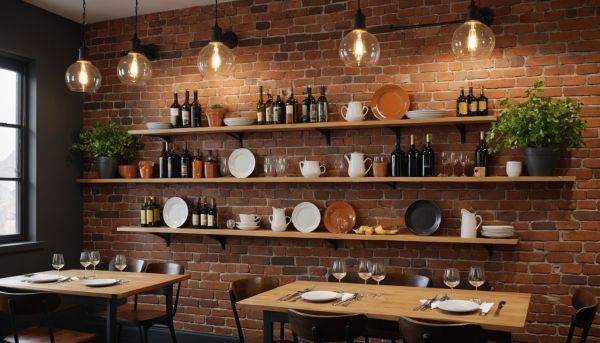 Poser des étagères en chêne massif pour un style bistrot pro