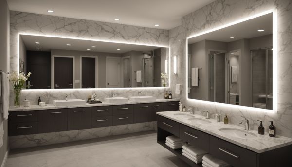Quel miroir lumineux XXL choisir pour sa grande salle d eau pro