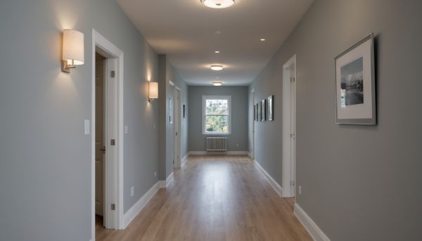 Quelle couleur de peinture choisir pour agrandir un couloir sombre