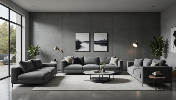 Revêtir les murs de béton ciré pour un design épuré et chic