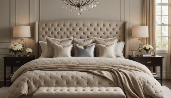 Une tête de lit capitonnée apporte un confort absolu au repos